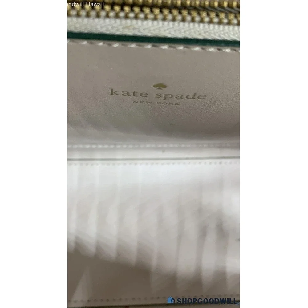 Kate Spade New York Forest Green Leather Crossbody‎ Satchel Bag Gold Hardware